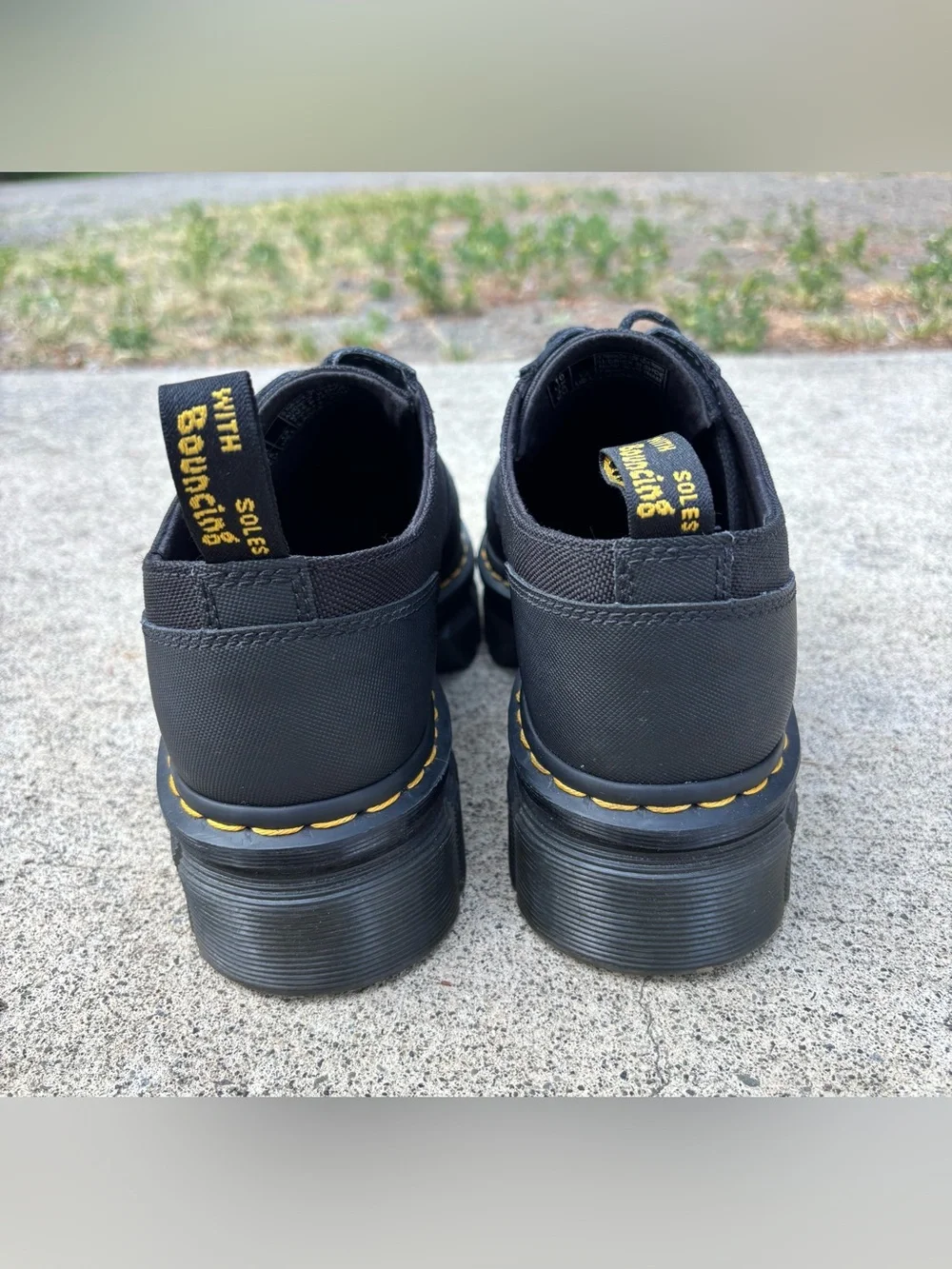 Dr. Martens Audrick 3I Black Platform Oxford Shoes Size 12
